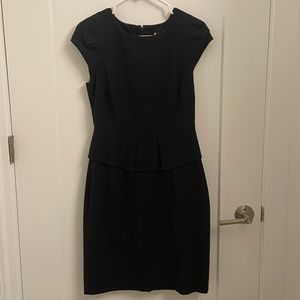 J. Crew black peplum dress sz. 4